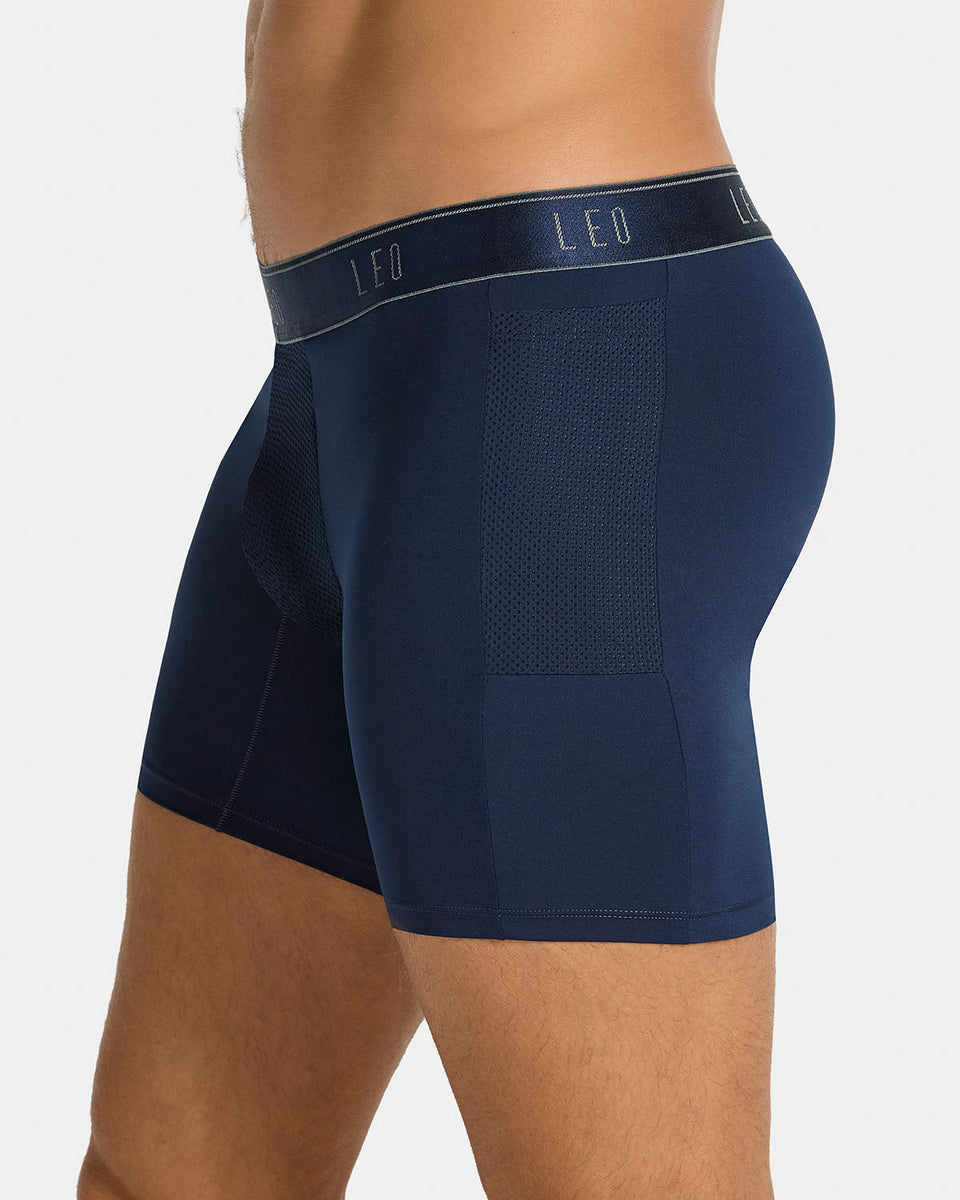 Bóxer deportivo con bolsillo lateral en microfibra