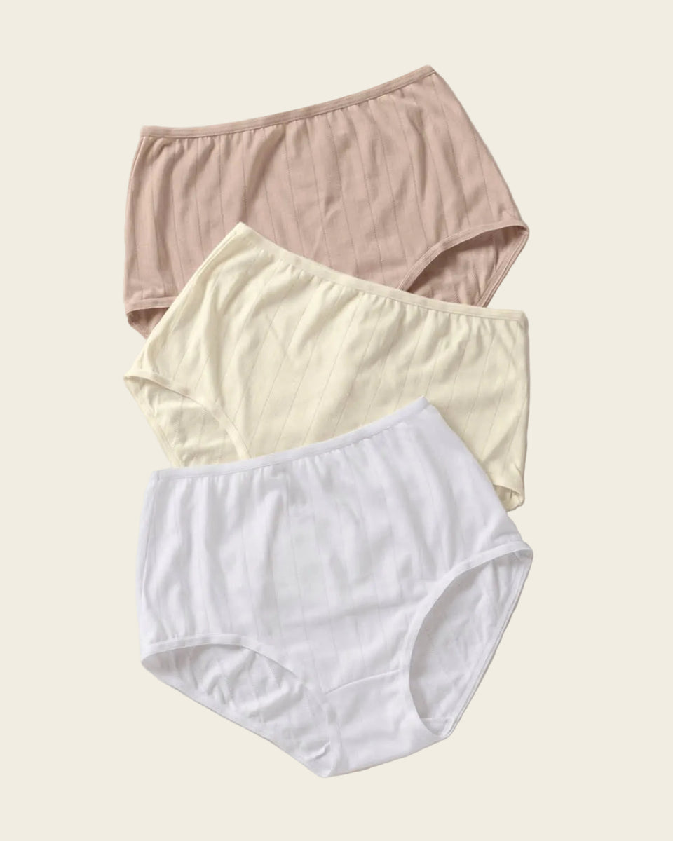 Paquete de 3 bragas clásicas con excelente cubrimiento