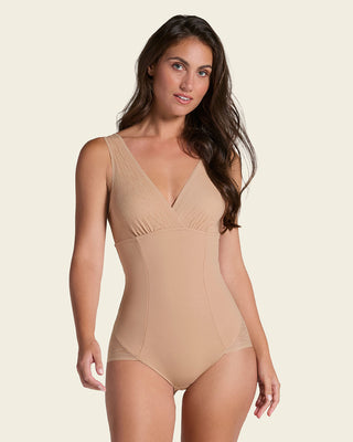 Faja tipo body con bralette incorporado con control de abdomen#color_801-habano-medio