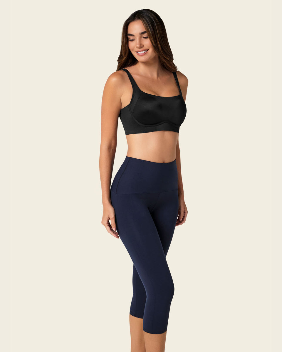 Capri deportivo talle alto con compresión de abdomen