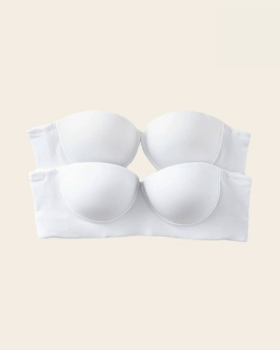 Paquete x 2 sujetadores sin tirantes Bustier 360° de perfección