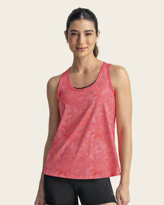 Camiseta deportiva de secado rápido y silueta semiajustada para mujer#color_040-estampado-rosado