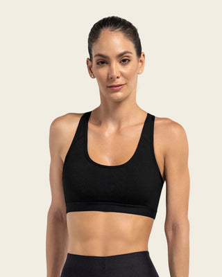 Top deportivo con espalda atlética en material de secado rápido#color_700-negro