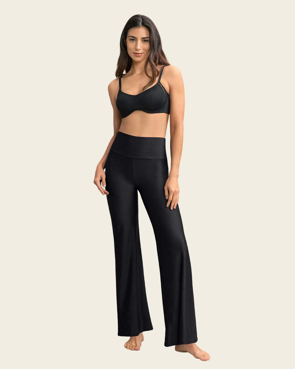 Legging bota recta con compresión de abdomen
